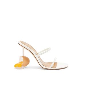 New in Box - Loewe broken egg sandal / heel in goatskin